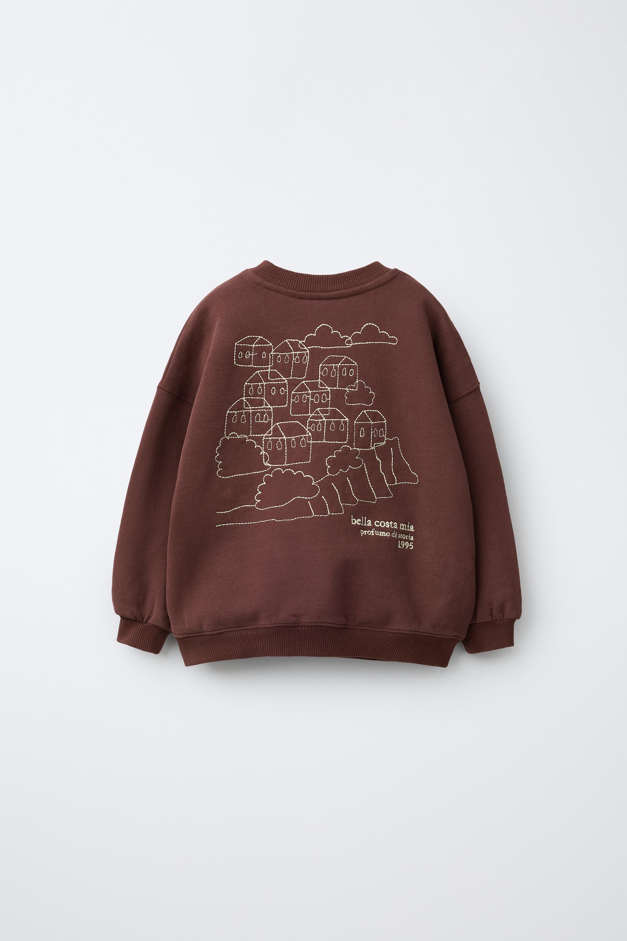 EMBROIDERED TEXT SWEATSHIRT